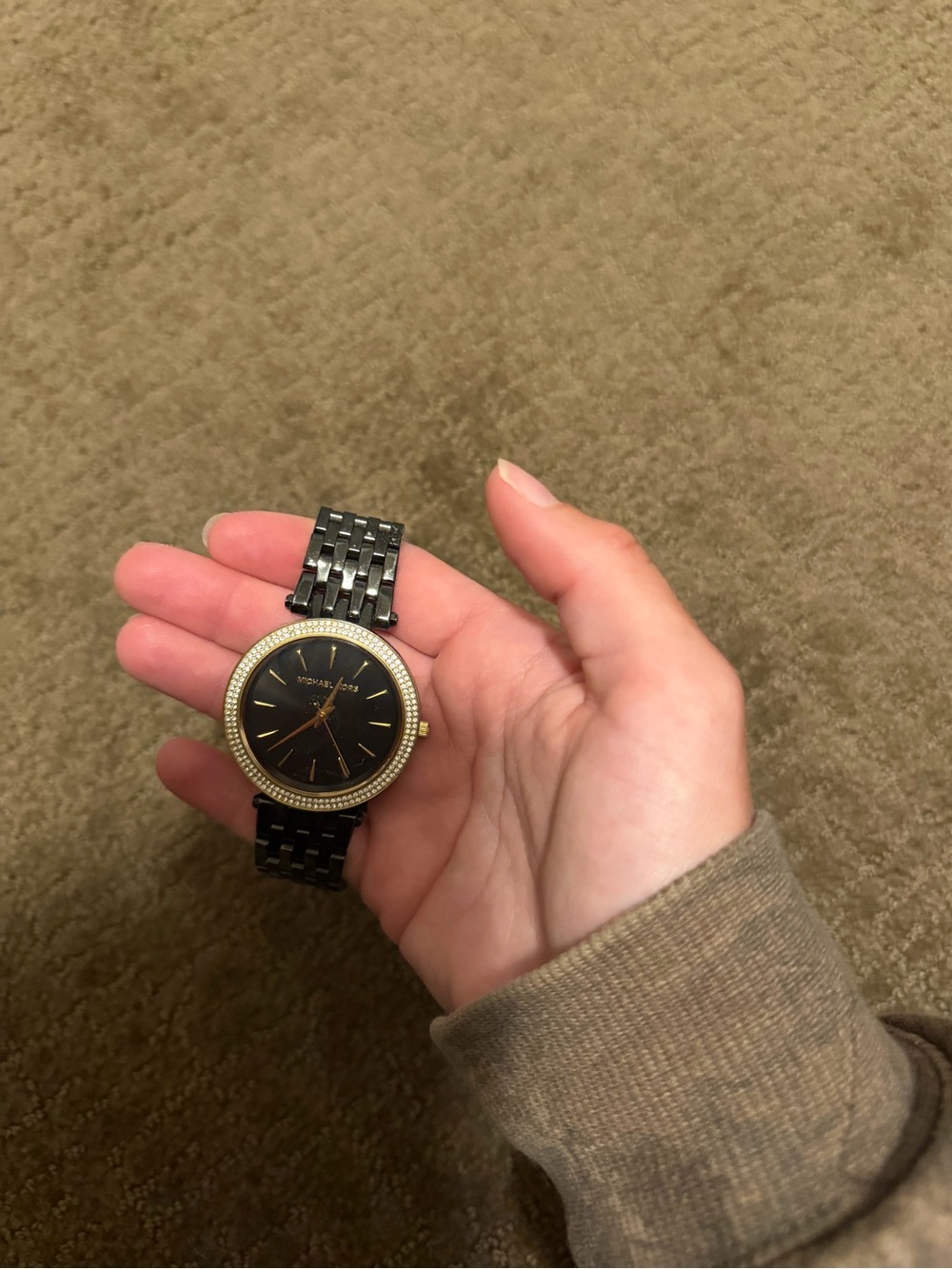 Michael Kors Black and Gold Women's Bracelet Watch